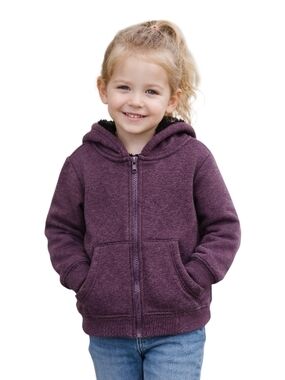 Berkley Jensen Purple Sherpa-Lined Hoodie – Size 4